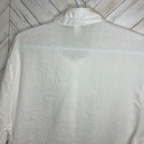 H&M linen short sleeve relaxed fit button down - Picture 5 of 5